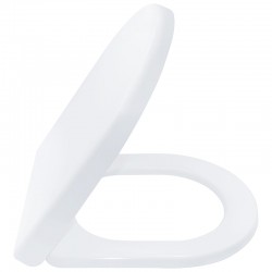 Aloni abattant de wc elegance duroplast blanc, dégagement rapide, charnières en acier inoxydable, softclose