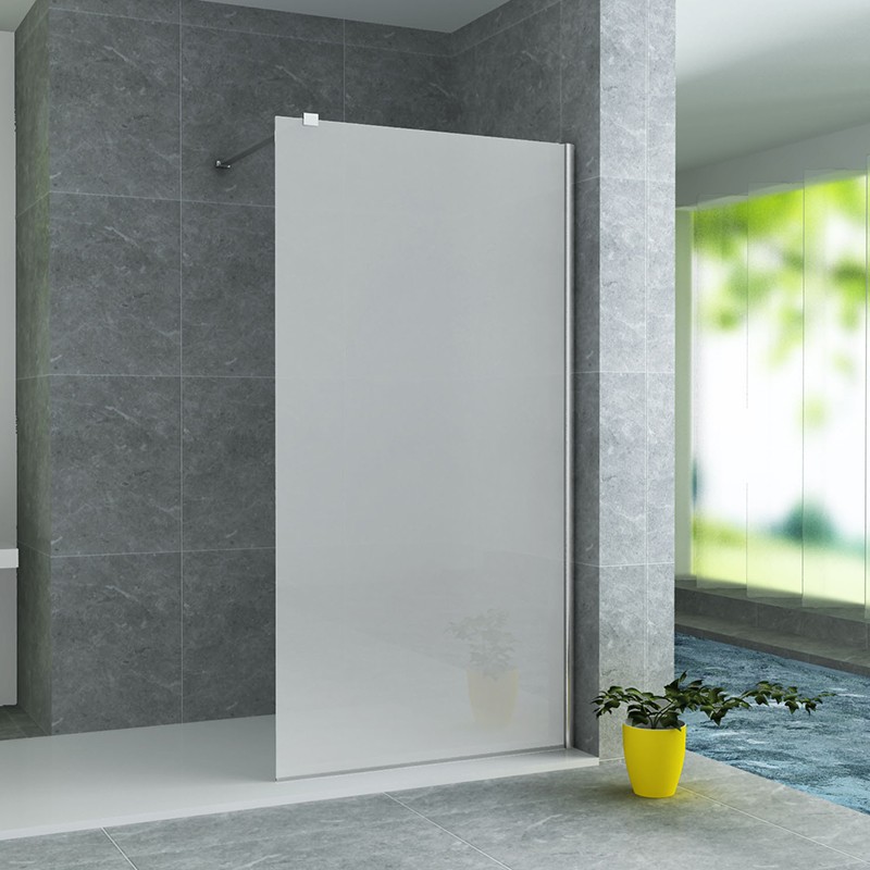 Aloni walk-in douche lait verre 8mm 120x200cm
