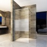 Aloni paroi de douche walk-in semi mat 8mm 80x200cm