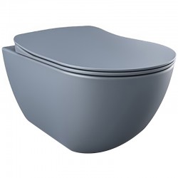 Creavit wc suspendu rimoff avec douchette en acier inoxydable (bidet), basalt mat