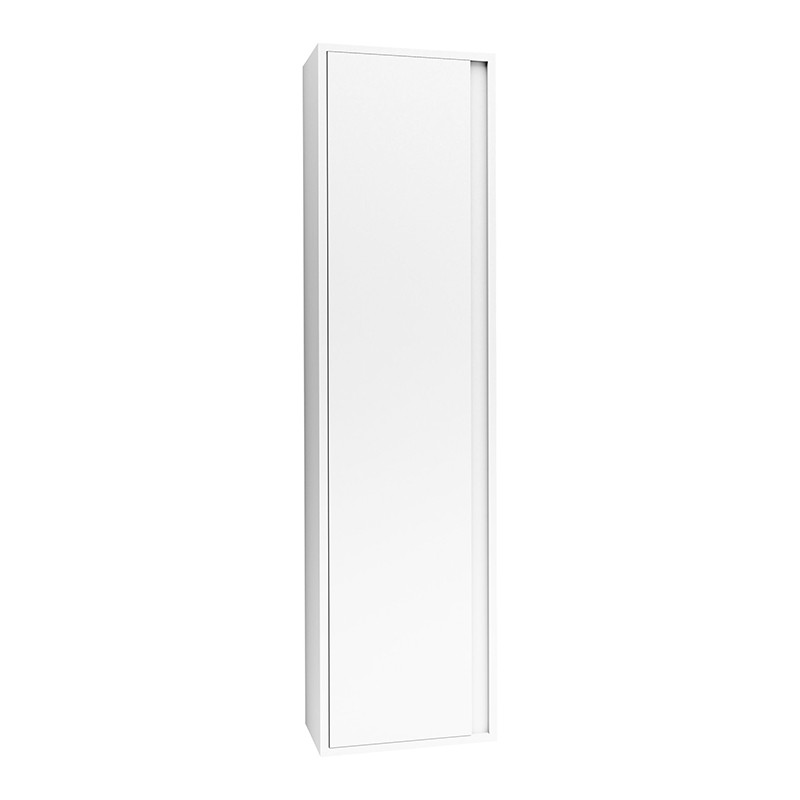 Creavit meuble colonne sally 135cm blanc brillant