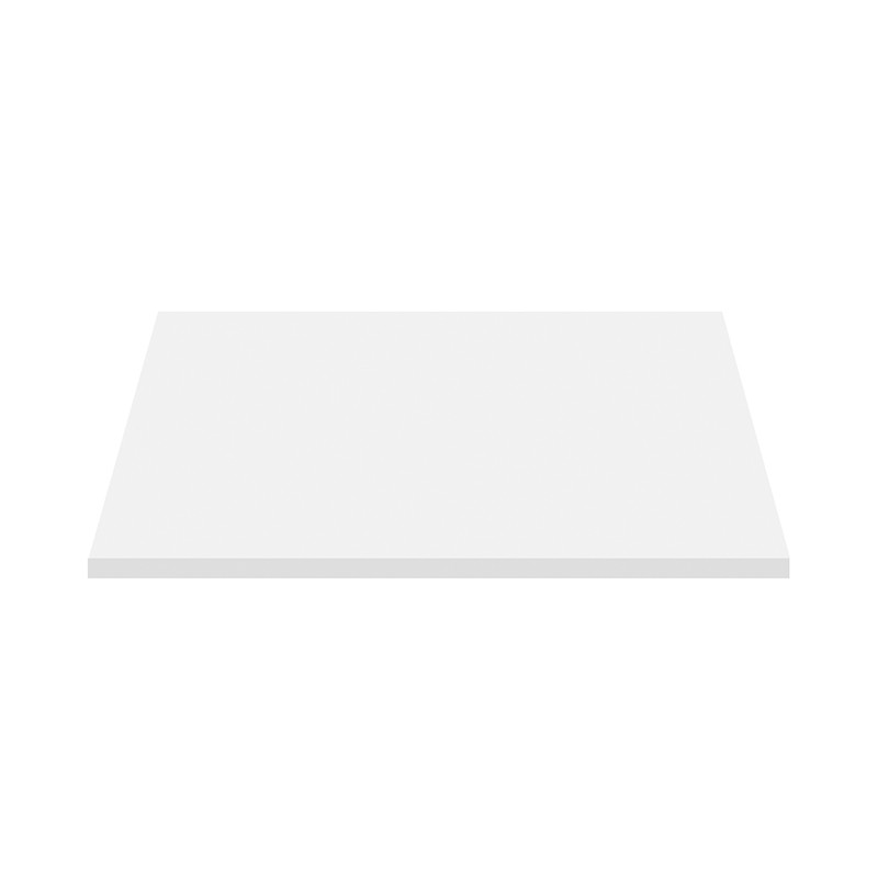 Aloni tablette pour lavabo bois mat blanc 76.4×45.5×2.6 cm