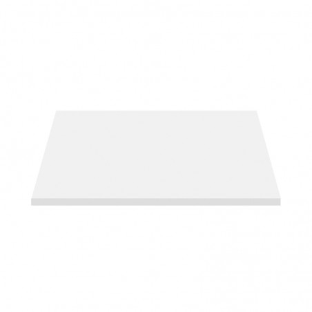Aloni tablette pour lavabo bois mat blanc 76.4×45.5×2.6 cm