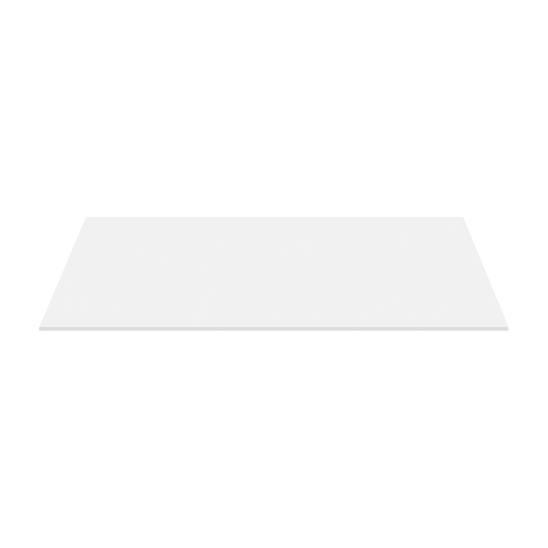 Aloni tablette pour lavabo bois mat blanc 118.4×45.5×2.6 cm