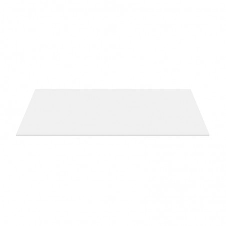 Aloni tablette pour lavabo bois mat blanc 118.4×45.5×2.6 cm