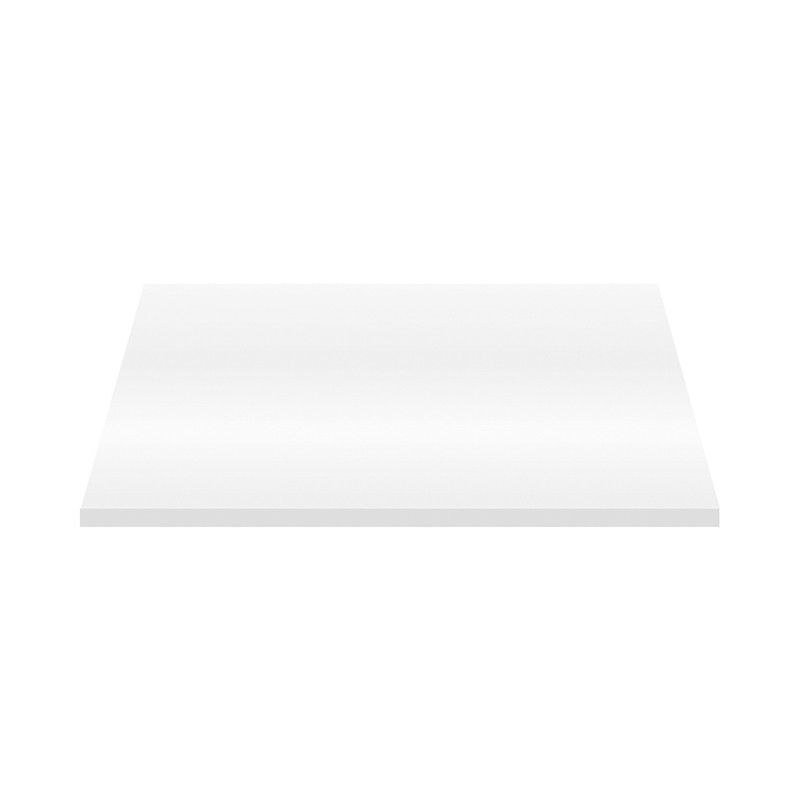 Aloni tablette pour lavabo bois blanc brillant 76.4×45.5×2.6 cm