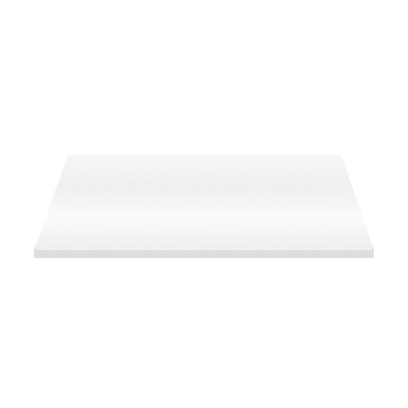 Aloni tablette pour lavabo bois blanc brillant 96.4×45.5×2.6 cm