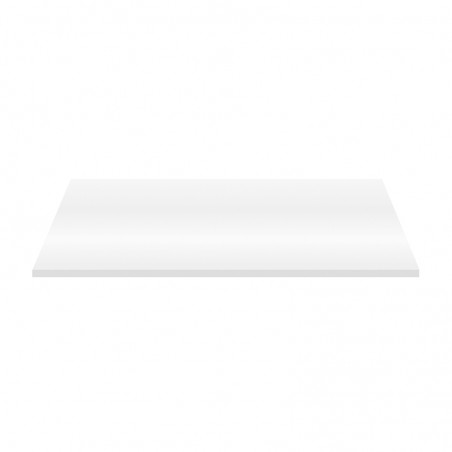 Aloni tablette pour lavabo bois blanc brillant 152.4×45.5×2.6 cm