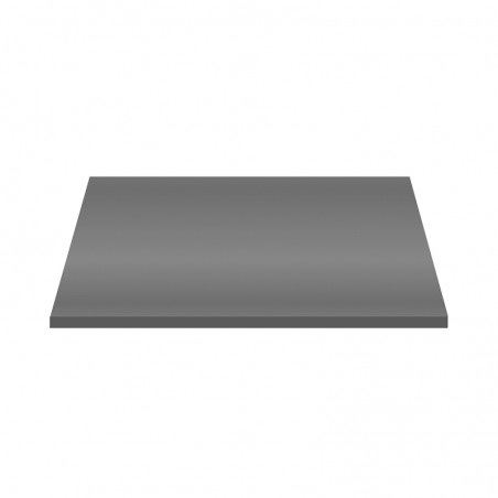 Aloni tablette pour lavabo bois gris brillant 76.4×45.5×2.6 cm