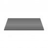 Aloni tablette pour lavabo bois gris brillant 96.4×45.5×2.6 cm