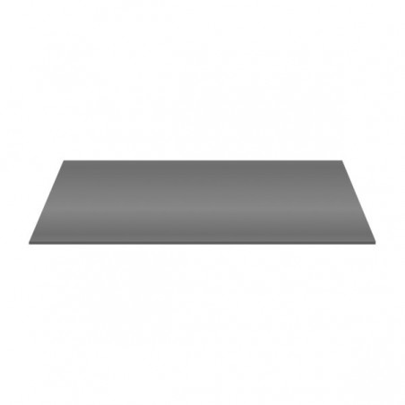 Aloni tablette pour lavabo bois gris brillant 118.4×45.5×2.6 cm