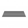 Aloni tablette pour lavabo bois gris brillant 118.4×45.5×2.6 cm