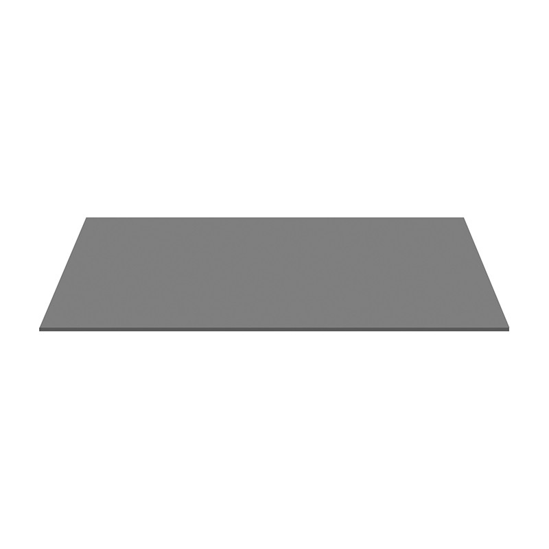 Aloni tablette pour lavabo bois gris mat 118.4×45.5×2.6 cm
