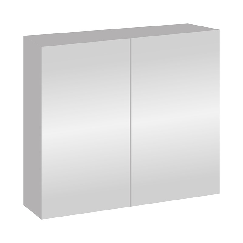 Aloni cabinet miroir couleur aluminium 80x70cm
