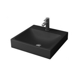 Bocchi scalae design lavabo avec trou robinet 485x480 anthracite mat