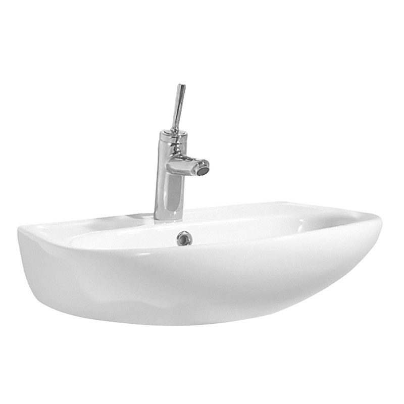 Creavit sedef lavabo ceramique blanc trou robinet 60x45cm