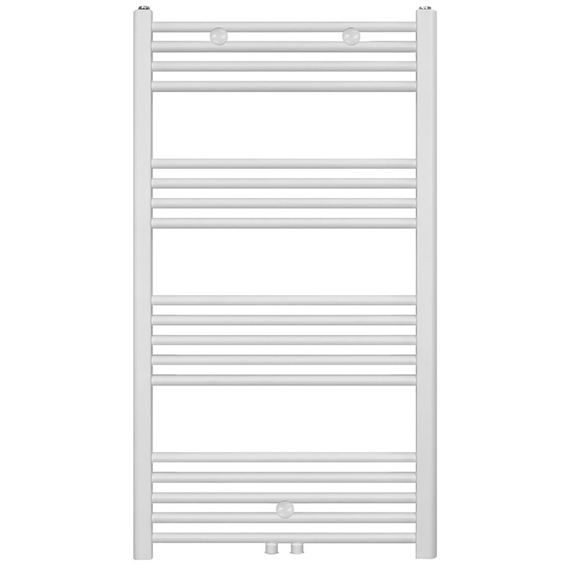 Creavit radiateur serviette connexion milieu blanc mat brosse 1100x600-558 watt