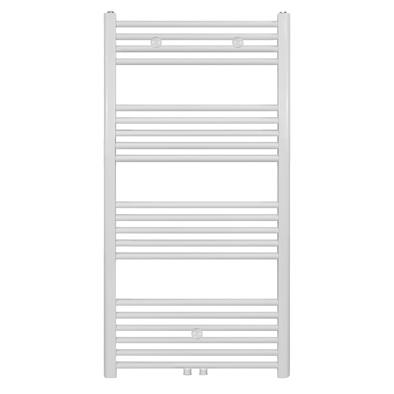 Creavit radiateur serviette connexion milieu blanc mat brosse 1200x600-616 watt