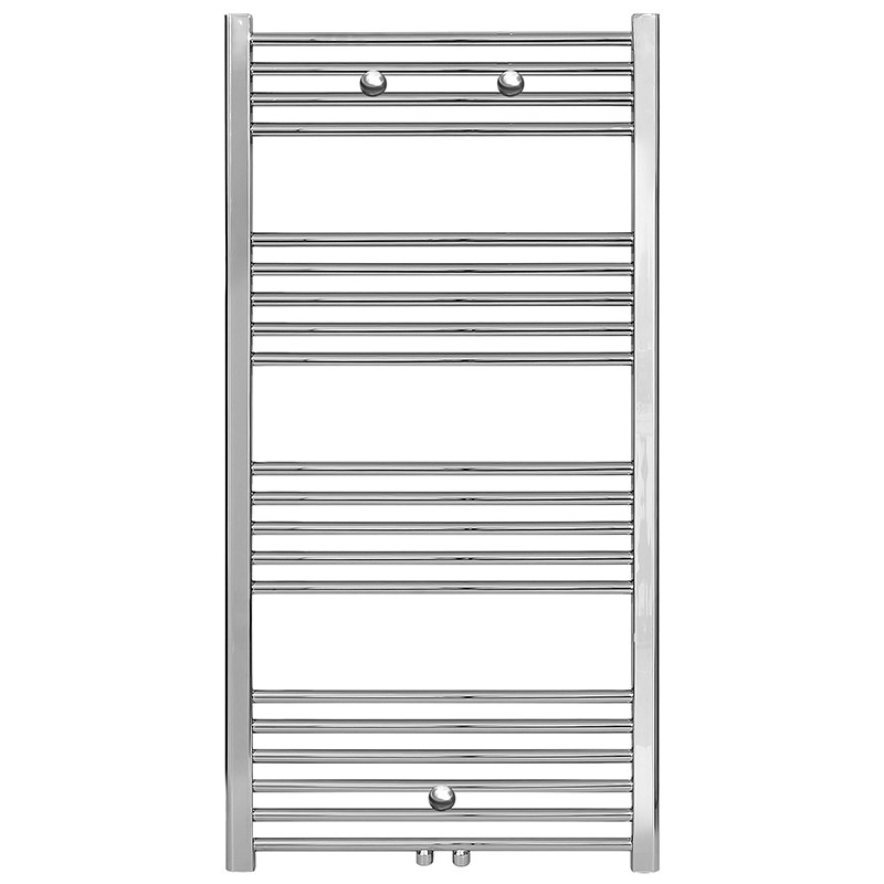 Creavit radiateur serviette connexion milieu chrome 1200x500-376 watt