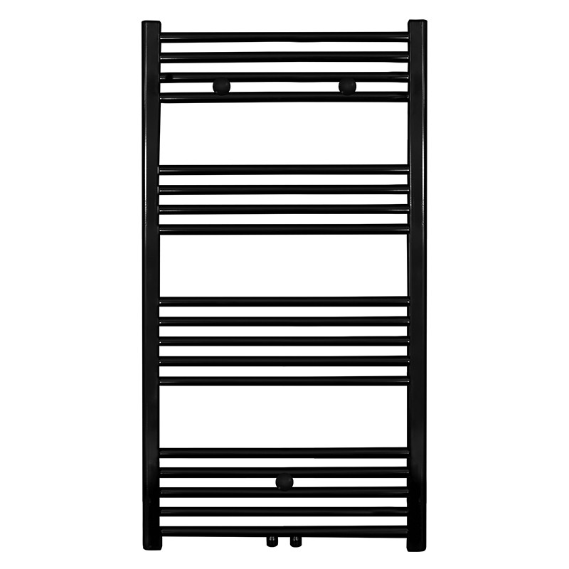 Creavit radiateur serviette connexion gauche-droite/centre noir 1100x600 540 watt