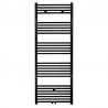 Creavit radiateur serviette connexion gauche-droite/centre noir 1600x600 828 watt