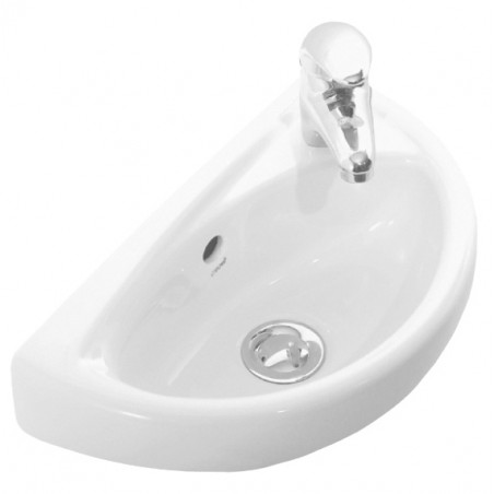 Creavit lavabo ceramique blanche avec trou robinet 39x23cm