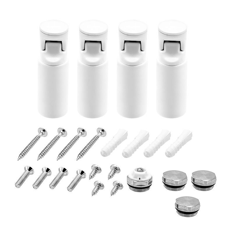 Creavit supports radiateur serviettes blanc (emballés par 4 st)