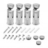 Creavit supports hdd chrome / chrome (prix par 4pcs)