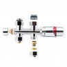 Creavit bouchon de radiateur thermostatique droit chrome 1/2mx16/2 m30