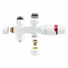 Creavit kit de raccordement central droit blanc m30x16/2
