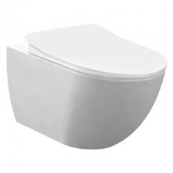 Creavit wc mural blanc, sans pulverisateur (bidet), fixation cachée rimoff