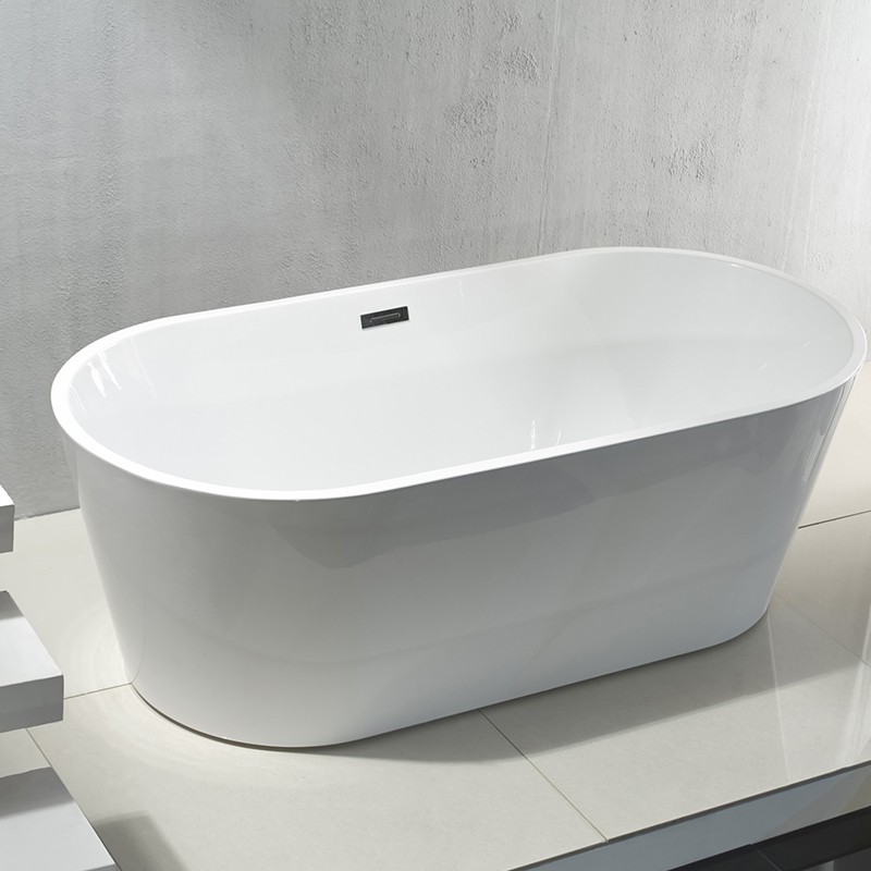 Aloni bain autoportant rondo blanc en acrylique 180x80x60