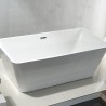 Aloni bain autoportant quadro blanc en acrylique 180x80x60