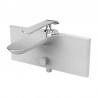 Creavit bloom mitigeur bain/douche blanc-chrome