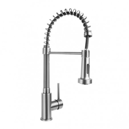 Aloni robinets de cuisine avec douchette extensible chrome