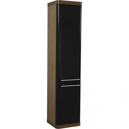 Creavit meuble piano colonne noir-marron 40x180x35cm