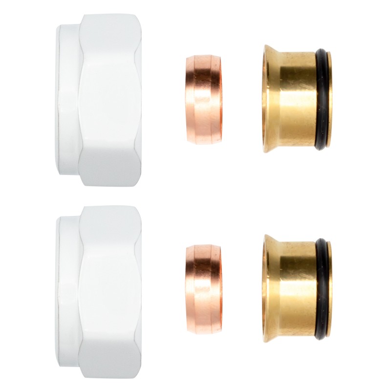 Belrad raccord à compression blanc ekx15