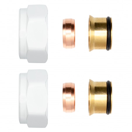 Belrad raccord à compression blanc ekx15