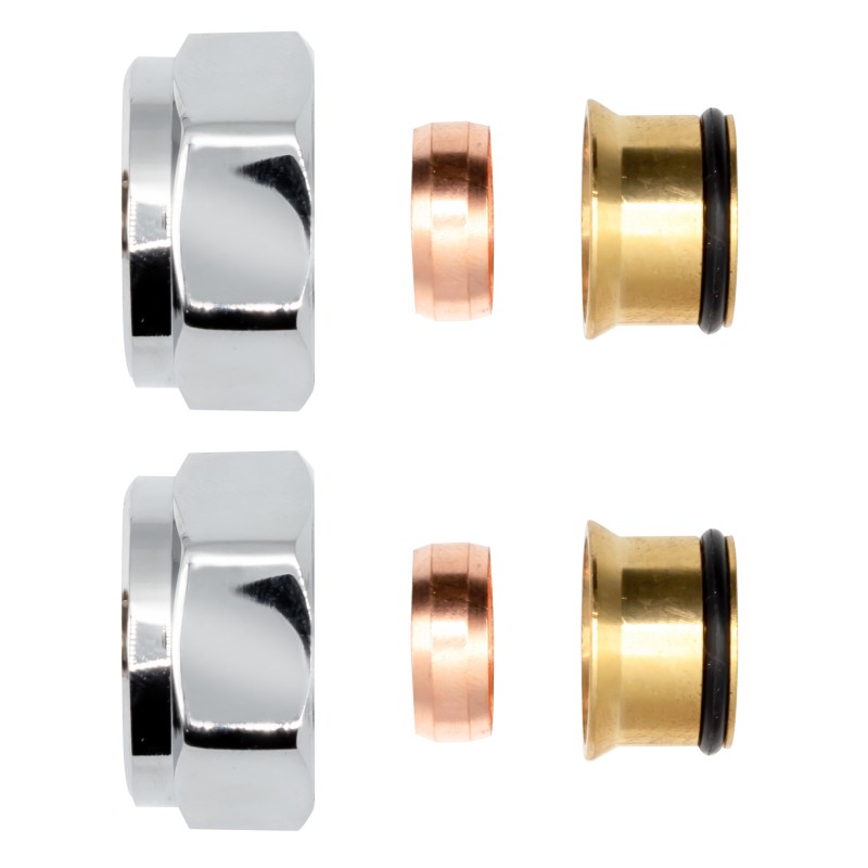 Belrad raccord à compression chrome ekx15