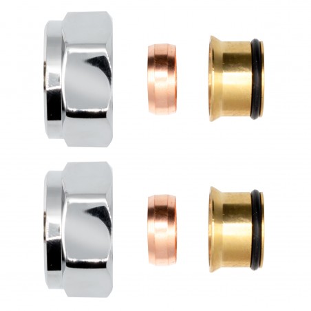 Belrad raccord à compression chrome ekx15
