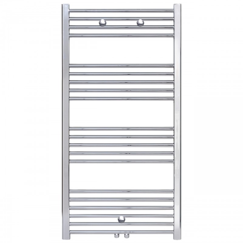 Belrad radiateur sèche-serviettes raccordement central chrome1200x500-375w