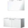 Meuble Bizzy 120/120 avec miroir 120 avec éclairage coloris blanc