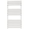 Radium sèche-serviette design coloris blanc avec raccordement central 1800x600 mm