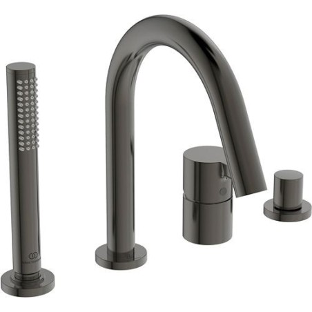 Ideal Standard 4trou mélangeur bord du bain bain joy brushed gun metal