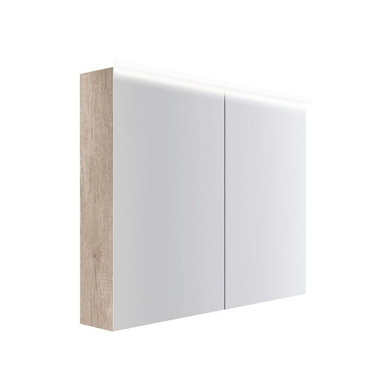 Armoire toilette Coffee 2 portes 1000mm 4250k chêne decor flanelle