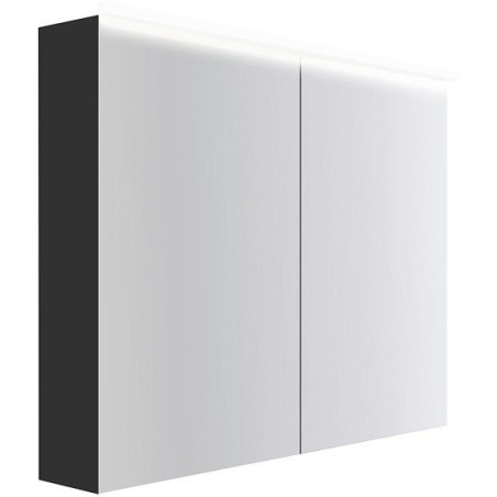 Armoire toilette Coffee 2 portes 1000mm 4250k graphite doux mat