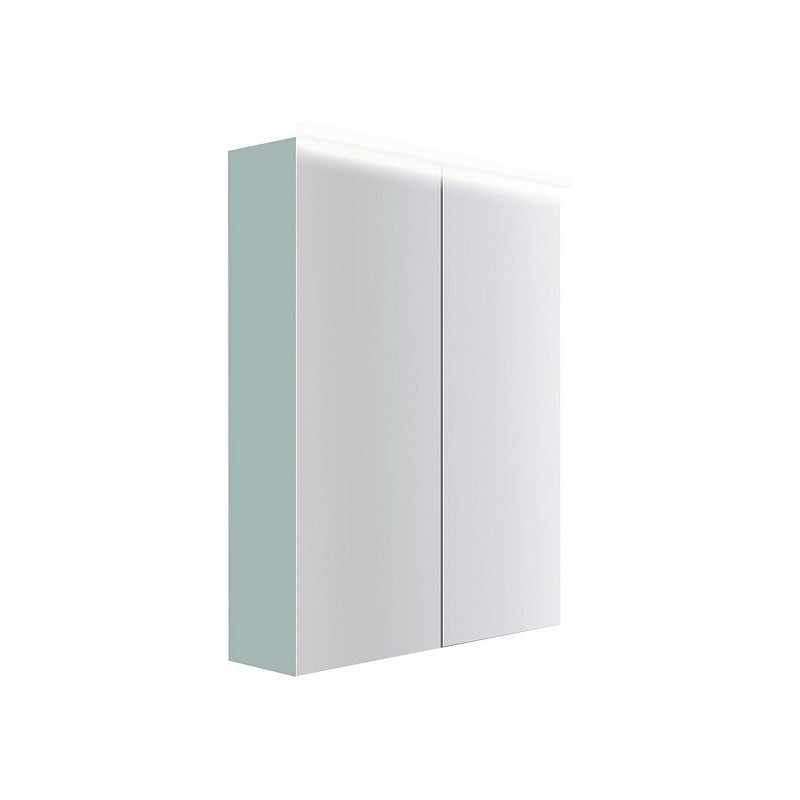 Armoire toilette Coffee 2 portes 600mm 4250k bleu azur doux mat