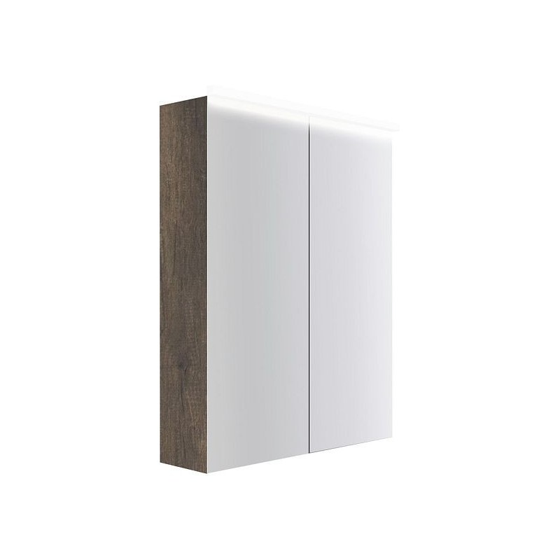 Armoire toilette Coffee 2 portes 600mm 4250k châtaigne