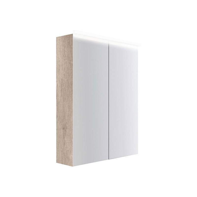 Armoire toilette Coffee 2 portes 600mm 4250k chêne decor flanelle