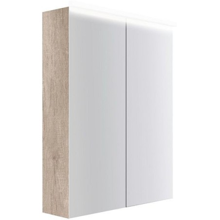 Armoire toilette Coffee 2 portes 600mm 4250k chêne decor flanelle